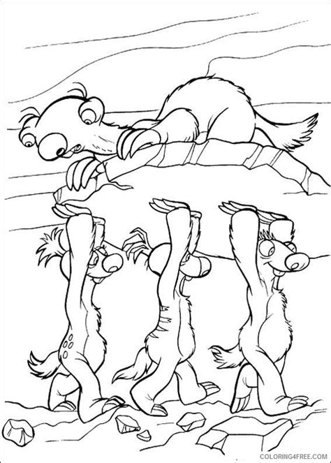 Ice Age 2 The Meltdown Coloring Pages Cartoons Ice Age 2 6zdil