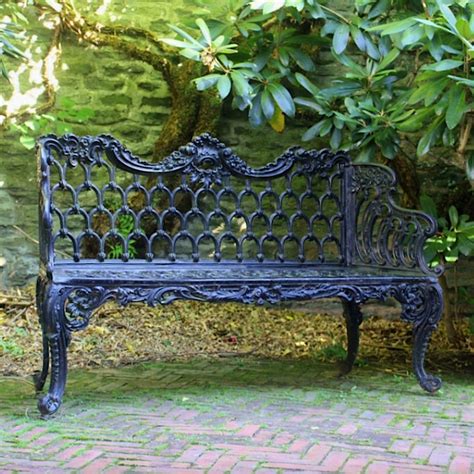 Pair Of Colonial Or Victorian Garden Benches In Non Rust Etsy