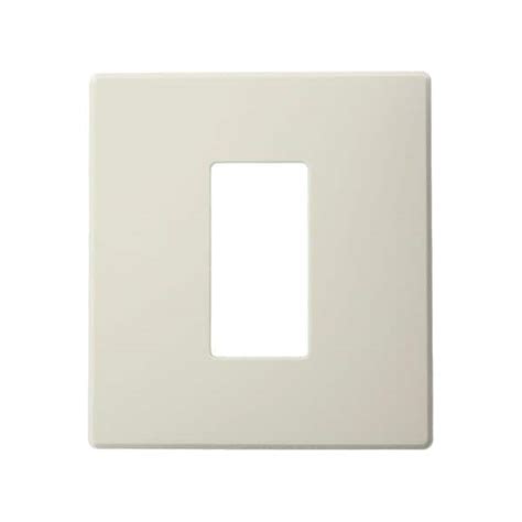 Leviton Almond 1 Gang Despard Wall Plate 1 Pack Awp0f 1t The Home Depot