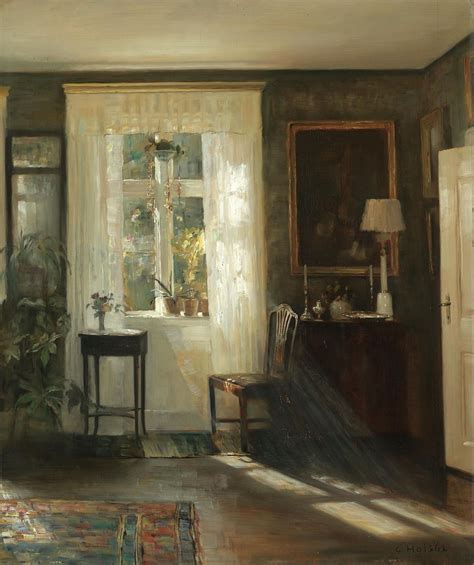 Artful Interiors Paintings Of Beautiful Rooms Carl Vilhelm Holsøe