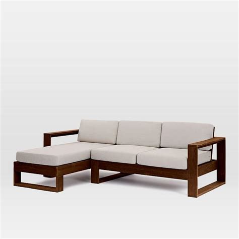 Buy european minimal design wooden sofa online | teaklab. Buy Solid Wood Cube 3 + 1 L Shape Sofa Online in India ...
