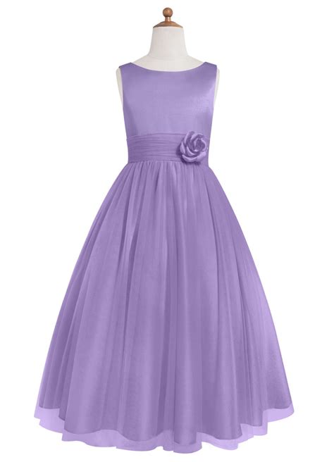 2016 Real Picture Purple Knee Length Flower Junior Bridesmaid Dresses
