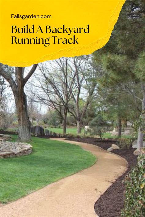 Diy Running Running Path Running Track Outdoor Running Track