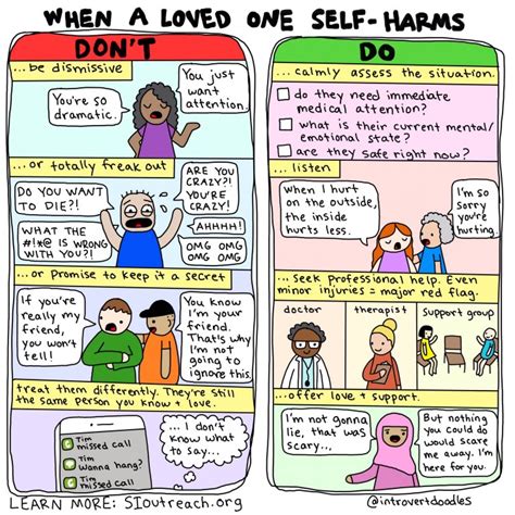 A Comic For People Who Dont Know What To Do When A Loved One Self Harms
