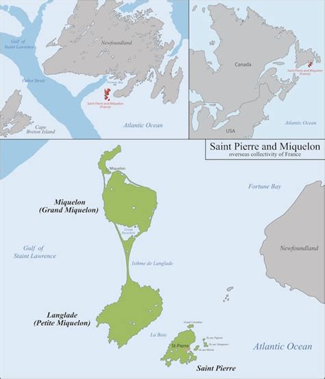 Premium Vector Saint Pierre And Miquelon Map