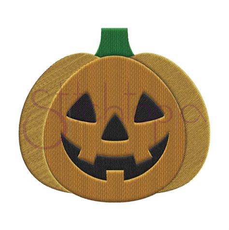 Halloween Jack O Lantern Embroidery Design 3 Stitchtopia