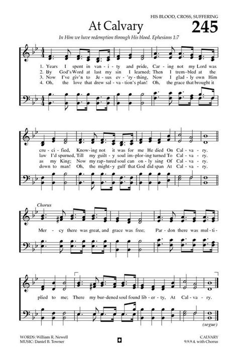 Baptist Hymnal 2008 245 Years I Spent In Vanity And Pride Christian