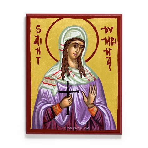 Saint Dymphna Of Gheel Icon 4x5 The Paschal Lamb