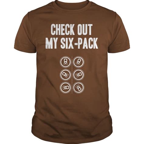 Check Out My Six Pack Funny Clever Beer Drinking Quotes Sayings T