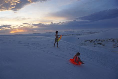 Guide To Sledding At White Sands National Park Grounded Life Travel