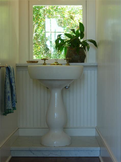 Elevate Your Antique Pedestal Sink By Building A Platform Bring It Up