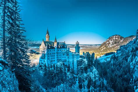 Download Germany Neuschwanstein Castle In Winter Wallpaper