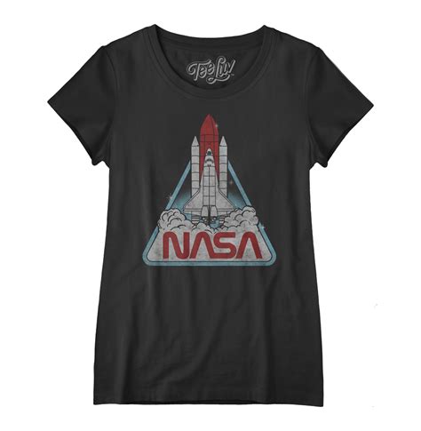Vintage Nasa Shuttle Womens Shirt Tee Luv