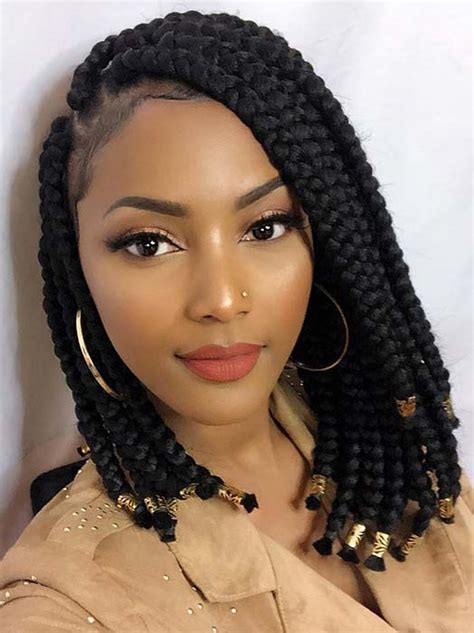 23 Short Box Braid Hairstyles Perfect For Warm Weather