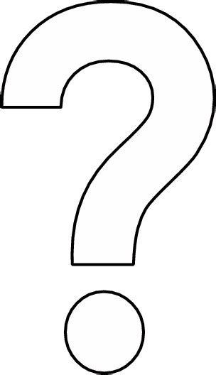 Question Mark Coloring Page | Free Question Mark Online Coloring