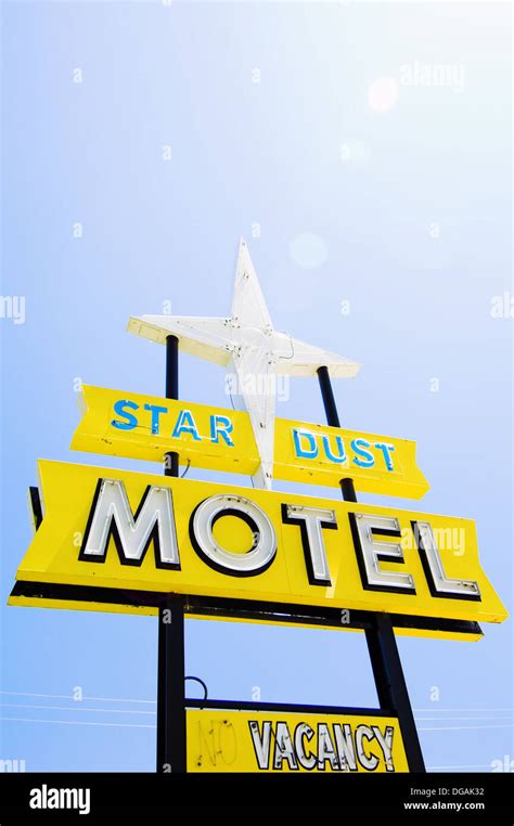 1950´s Era Motel Sign From The Star Dust Motel Closed For Business