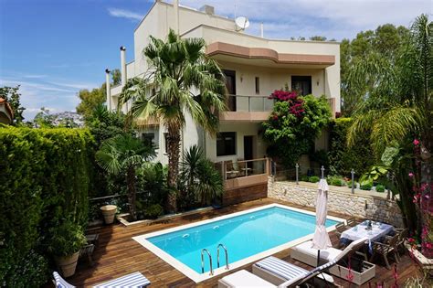 Luxury Villa Private Swimming Pool Voula Has Balcony And