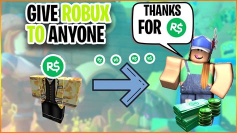 How To Give People Robux In Roblox Youtube