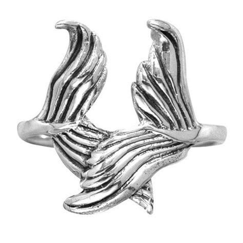 Solid Sterling Silver Mermaid Tail Ring