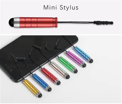 2020 Mini Stylus Touch Pen With Dust Plug Metal Capacitive Touch Pen