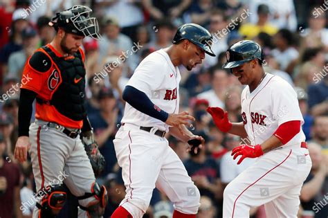 Boston Red Soxs Rafael Devers Right Editorial Stock Photo Stock Image