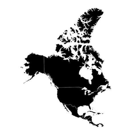 Mapa Da Am Rica Do Norte Com Regi Es Mapas Dos Eua Canad M Xico Delinear O Mapa Da Am Rica Do