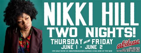 Nikki Hill Two Great Nights Of Rockin Randb And Soul Abilene Bar And Lounge Rochester 1 June