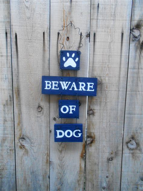 Beware Of Dog Sign Beware Of Dogs Warning Dog Sign Door Etsy