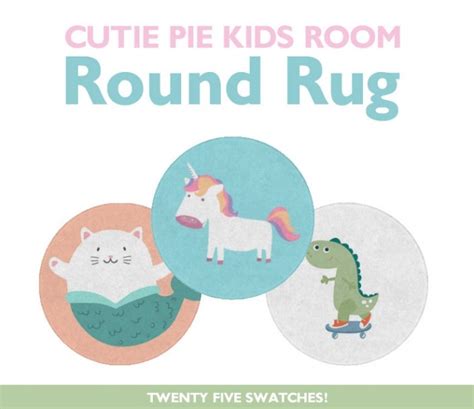 Cutie Pie Kids Room Rug At Simplistic Sims 4 Updates