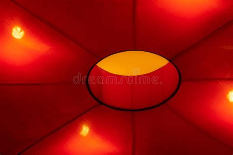 Wood art in black metal frame. Black Ceiling Yellow Lights Stock Image - Image of eerie ...