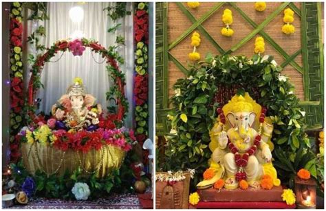 15 Innovative Ganpati Decoration Ideas At Home Items Background