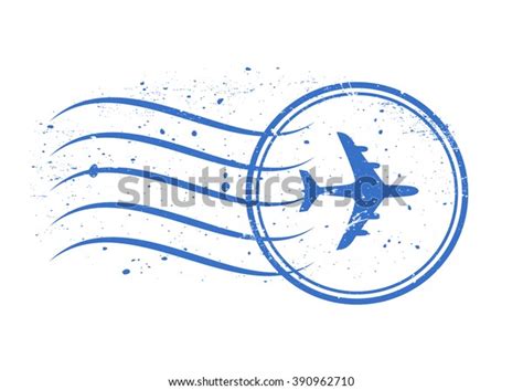 Air Mail Rubber Stamp Vector Stock Vector (Royalty Free) 390962710