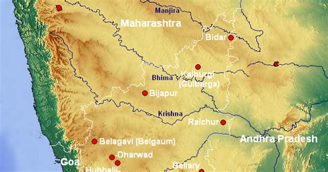 The river flow direction is from north west to south east, built since the 2nd. Geography Blog: Geography of Karnataka