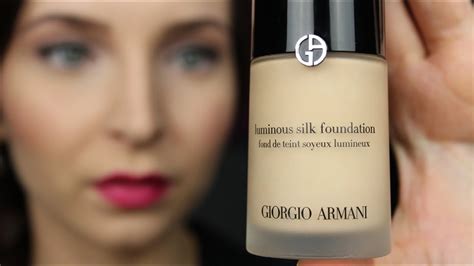 Armani Luminous Silk Foundation Review Awish Youtube