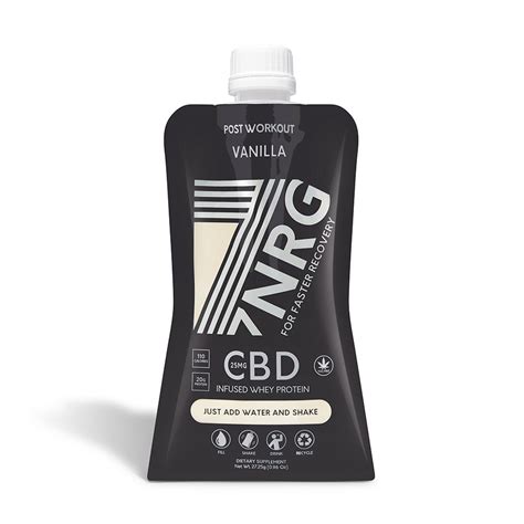 Nrg Pack Post Workout Vanilla Whey Protein Shake Mg The Cbd
