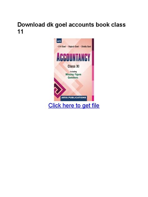 Download Dk Goel Accounts Book Class 11
