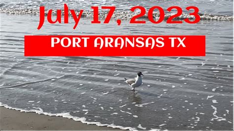 Port Aransas Beach Drive Monday July 17 2923 Youtube