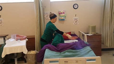 12 empty catheter bag 1.knock, wash hands, greet, explain, gloves 2.use residents graduate. Assisting a Patient On and Off the Bedpan (Fracture Pan ...