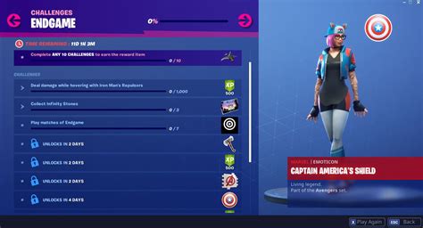 Upon arrival, all you have to do is approach the workshop and use the suit up emote on your emote wheel. Fortnite's Avengers: Endgame Challenges - Collect Infinity ...