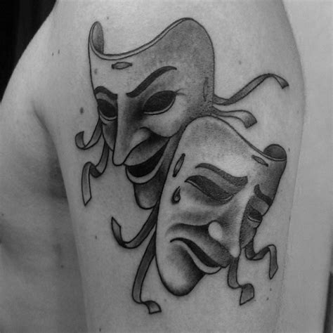 55 Tatuagens De Máscaras De Teatro A Tragédia E A Comédia