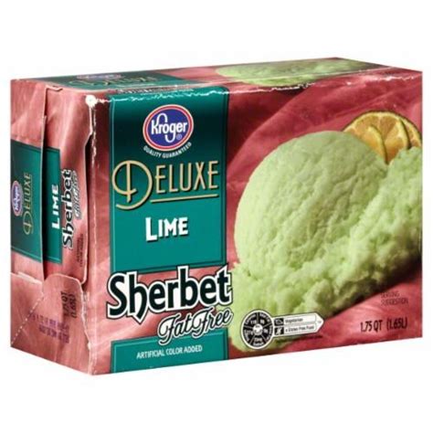 Kroger Deluxe Lime Sherbet Ice Cream Fl Oz Ralphs