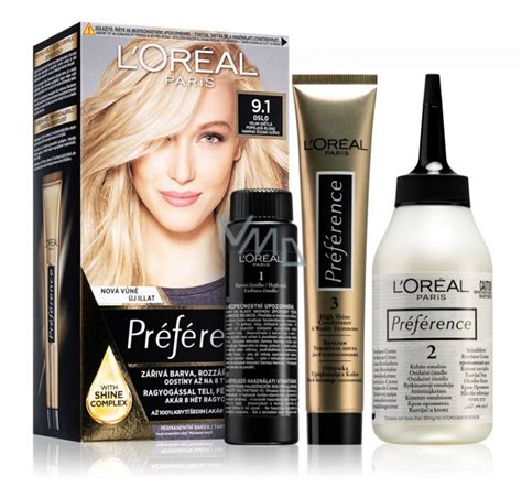 Blonde hair color has a countless number of options. Loreal Paris Préférence hair color 9.1 Oslo Very light ash ...