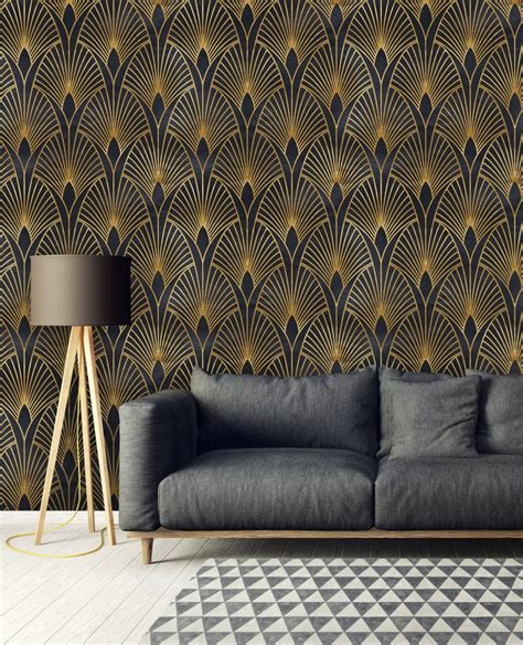 Removable Wallpaper Peel And Stick Geometric Wallpaper Etsy In 2021