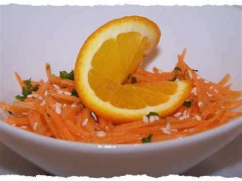 Salade de carottes à lorange