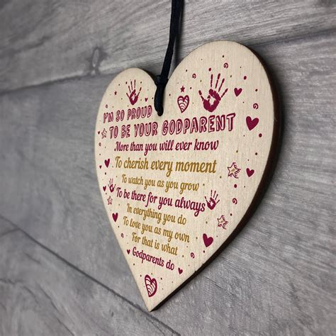 Free returns 100% satisfaction guarantee fast shipping Gift For Goddaughter Godson For Birthday Wooden Heart ...
