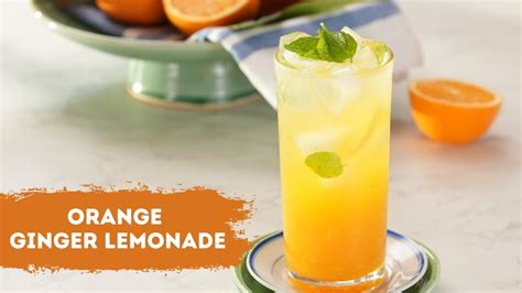 Orange Ginger Lemonade ऑरेंज जिंजर लेमनेड रेसिपी Summer Cooler