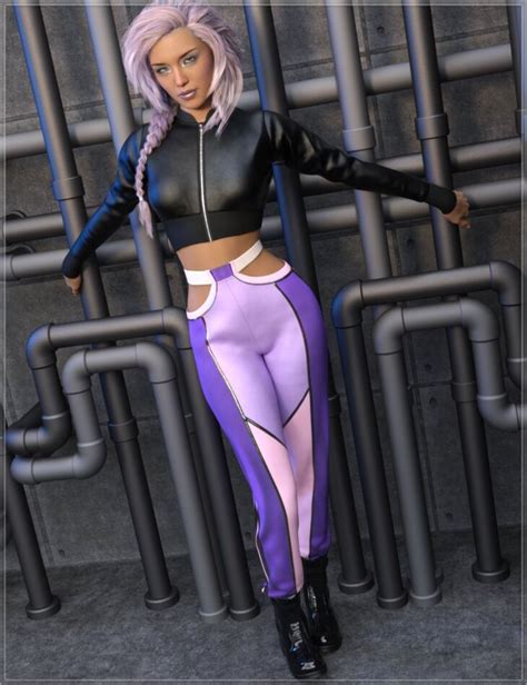 dforce metro vibes outfit for genesis 8 and 8 1 females 3d