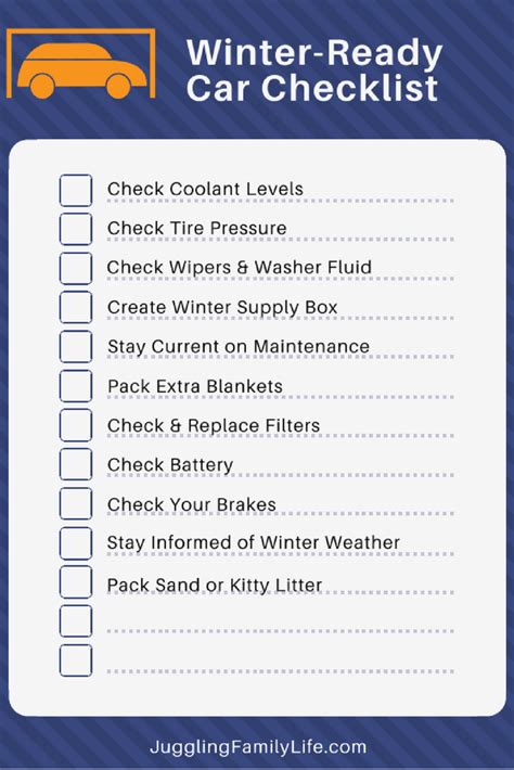 Is Your Car Winter Ready Use This Checklist To Find Out Car