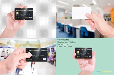 Download Free Credit Card Mockup | ZippyPixels