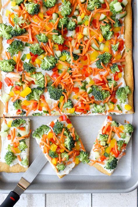 Crescent Roll Veggie Pizza Recipe Cart